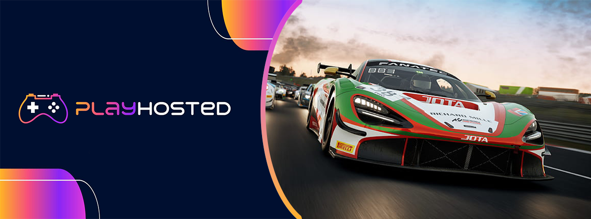 Optez pour un hébergement serveur Assetto corsa : logo, expérience multijoueur enrichissante, performance optimale, sécurité garantie et jeu fluide.