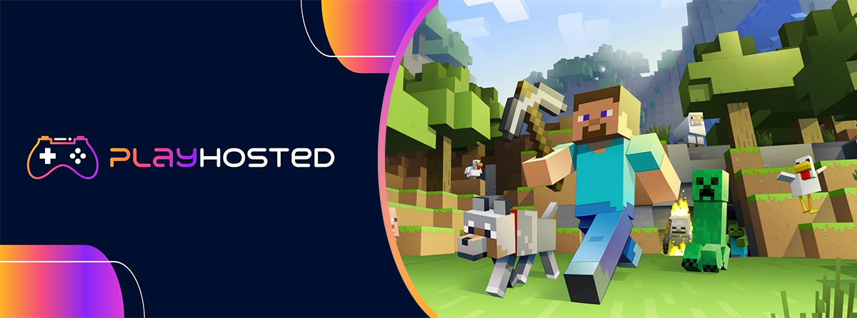 Optez pour un hébergement serveur minecraft : logo, expérience multijoueur enrichissante, performance optimale, sécurité garantie et jeu fluide.